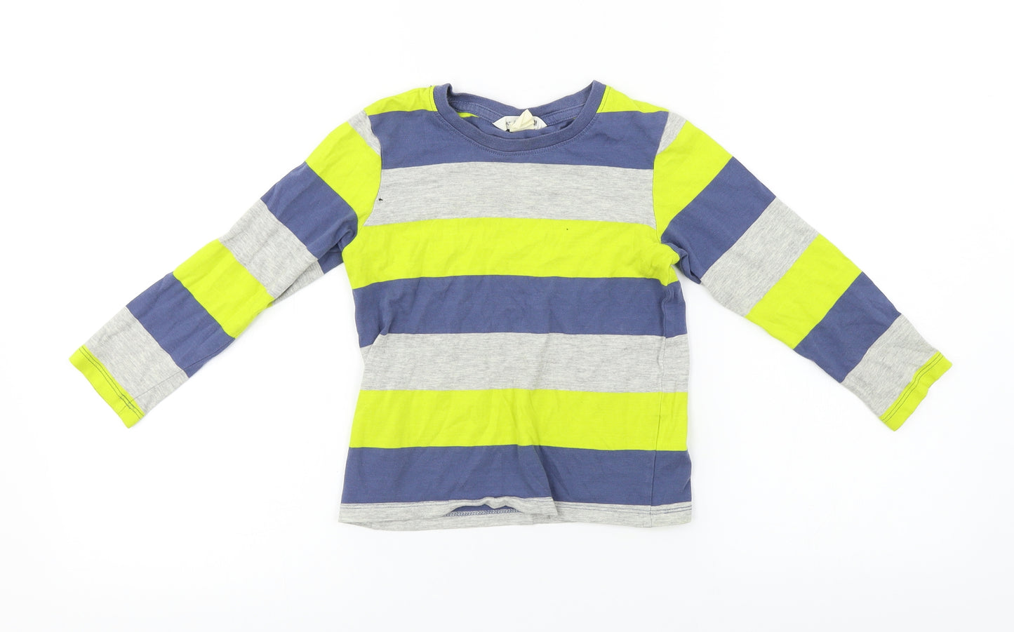 H&M  Boys Grey Striped  Basic T-Shirt Size 2-3 Years