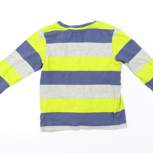 H&M  Boys Grey Striped  Basic T-Shirt Size 2-3 Years