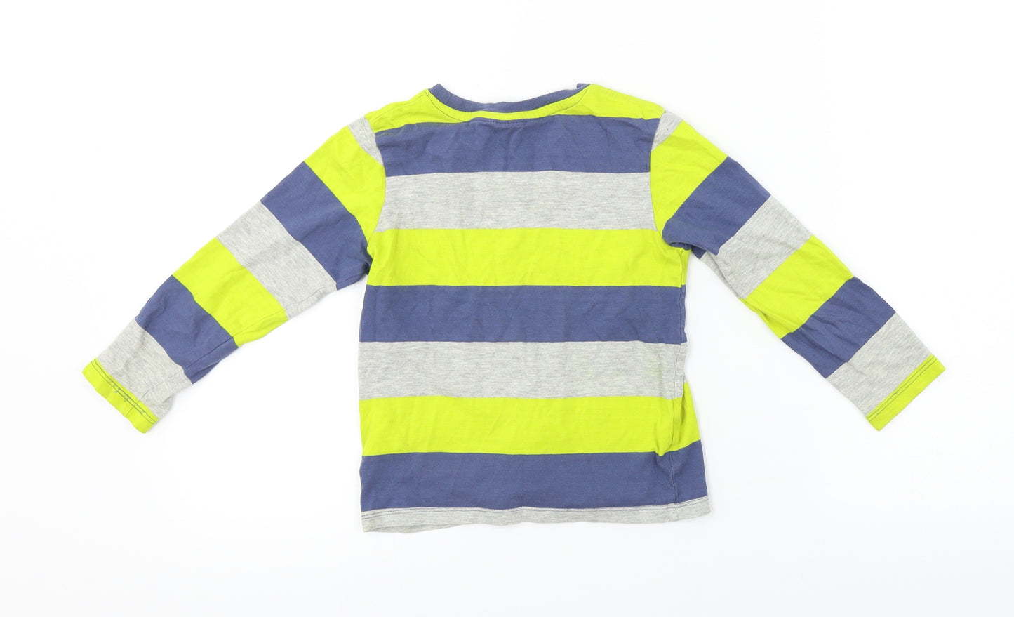 H&M  Boys Grey Striped  Basic T-Shirt Size 2-3 Years