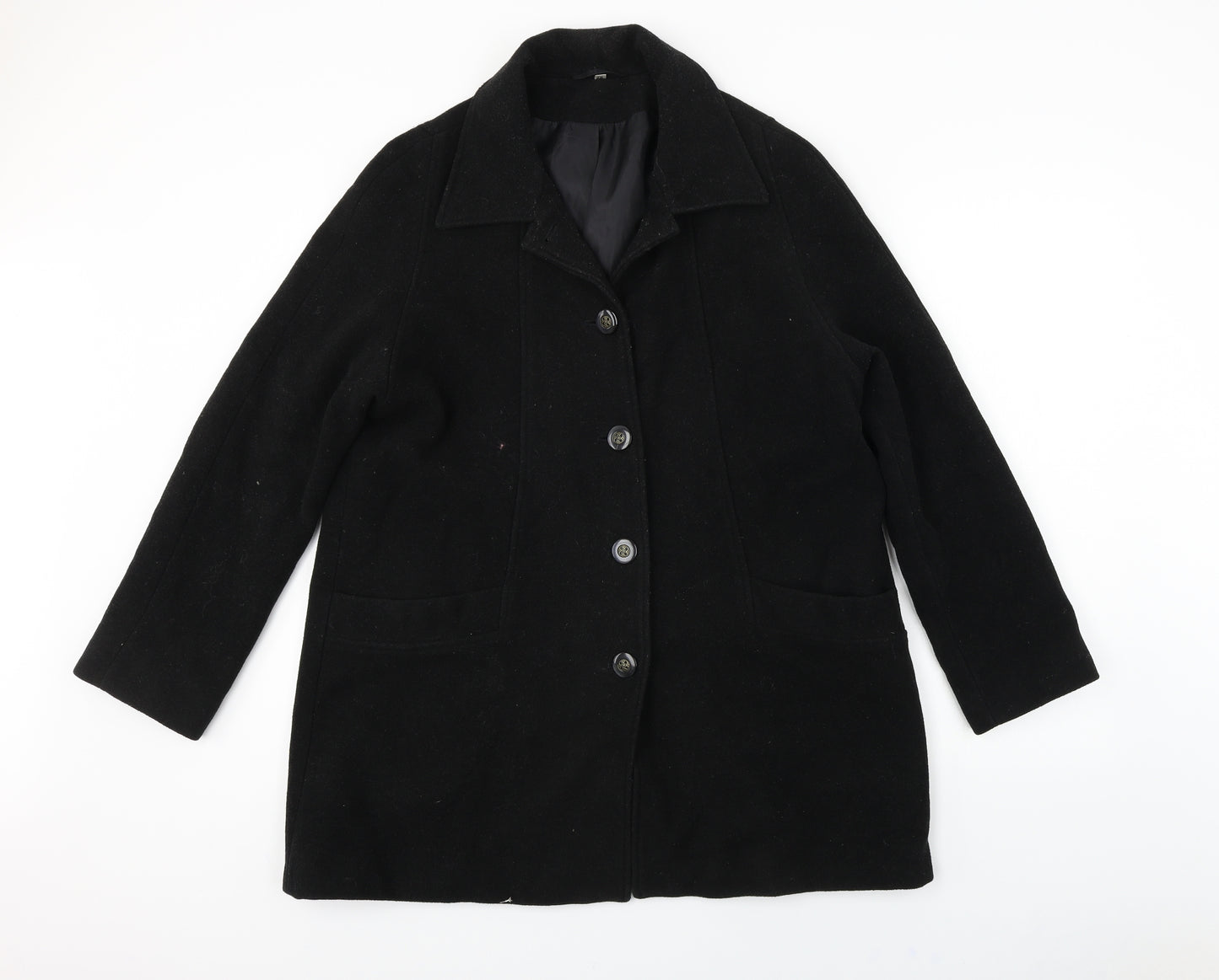 ELEGANCE  Womens Black   Jacket Coat Size 14