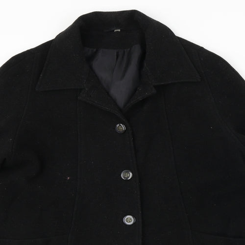 ELEGANCE  Womens Black   Jacket Coat Size 14