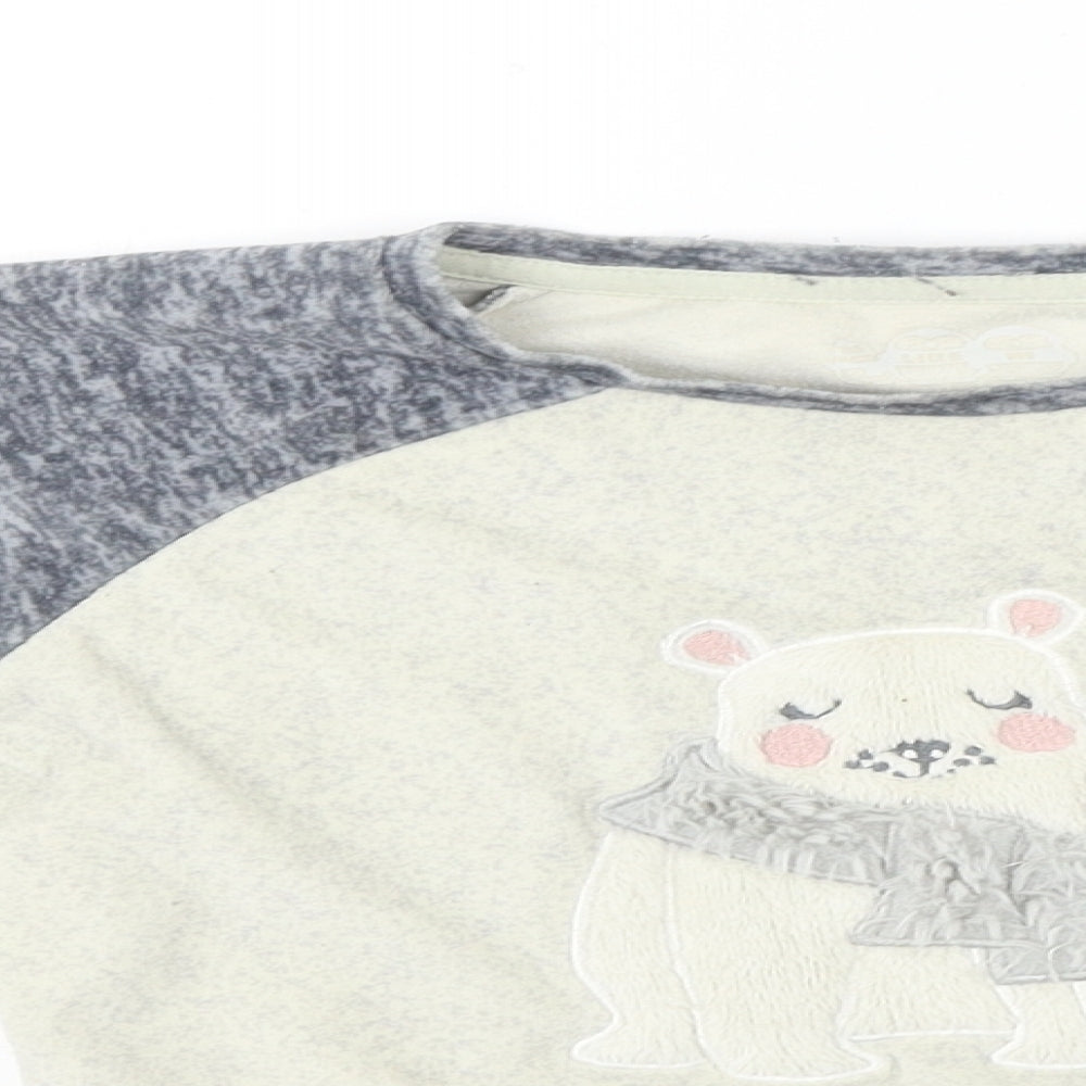 Nutmeg  Girls Beige   Pullover Jumper Size 5-6 Years