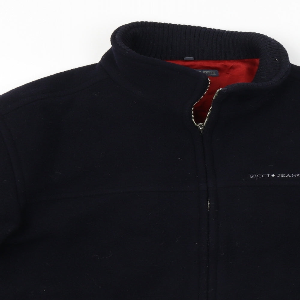 RICCI Mens Blue   Jacket Coat Size L
