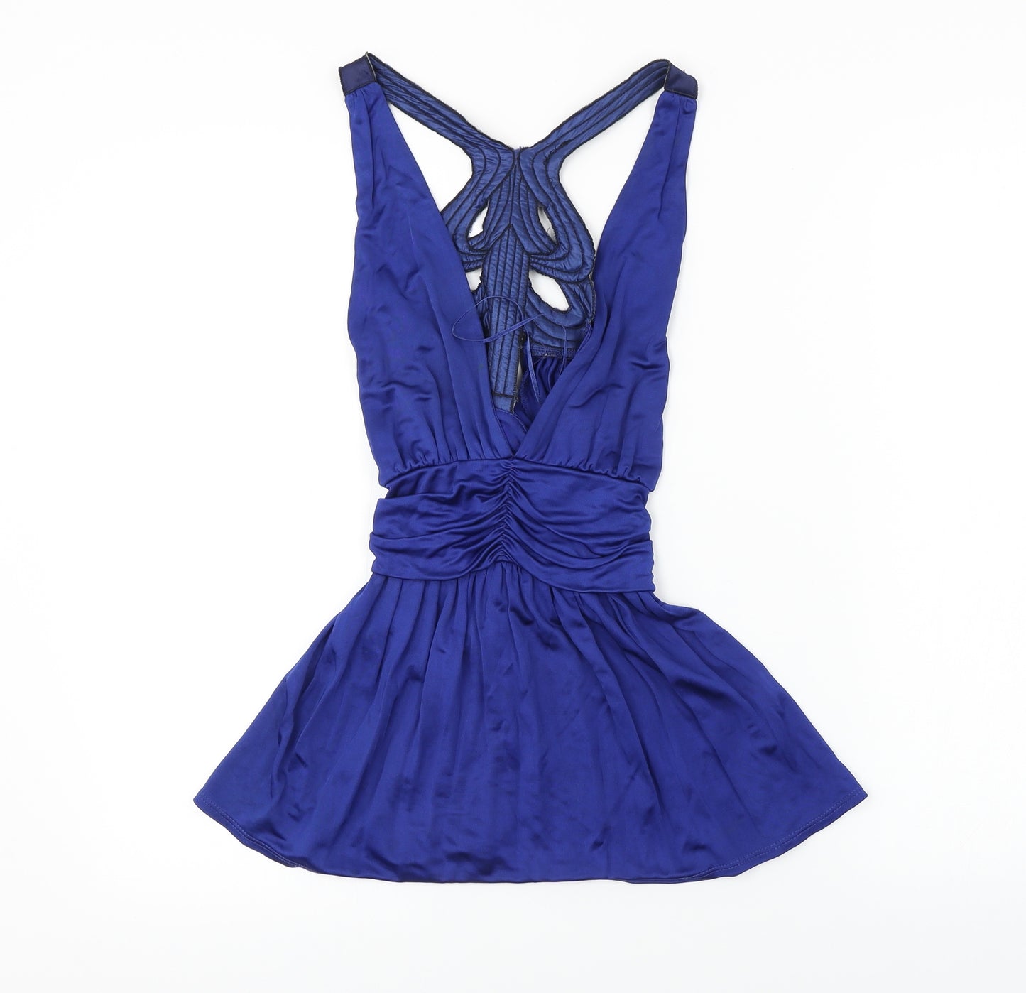 Topshop  Womens Blue   Basic Blouse Size 8