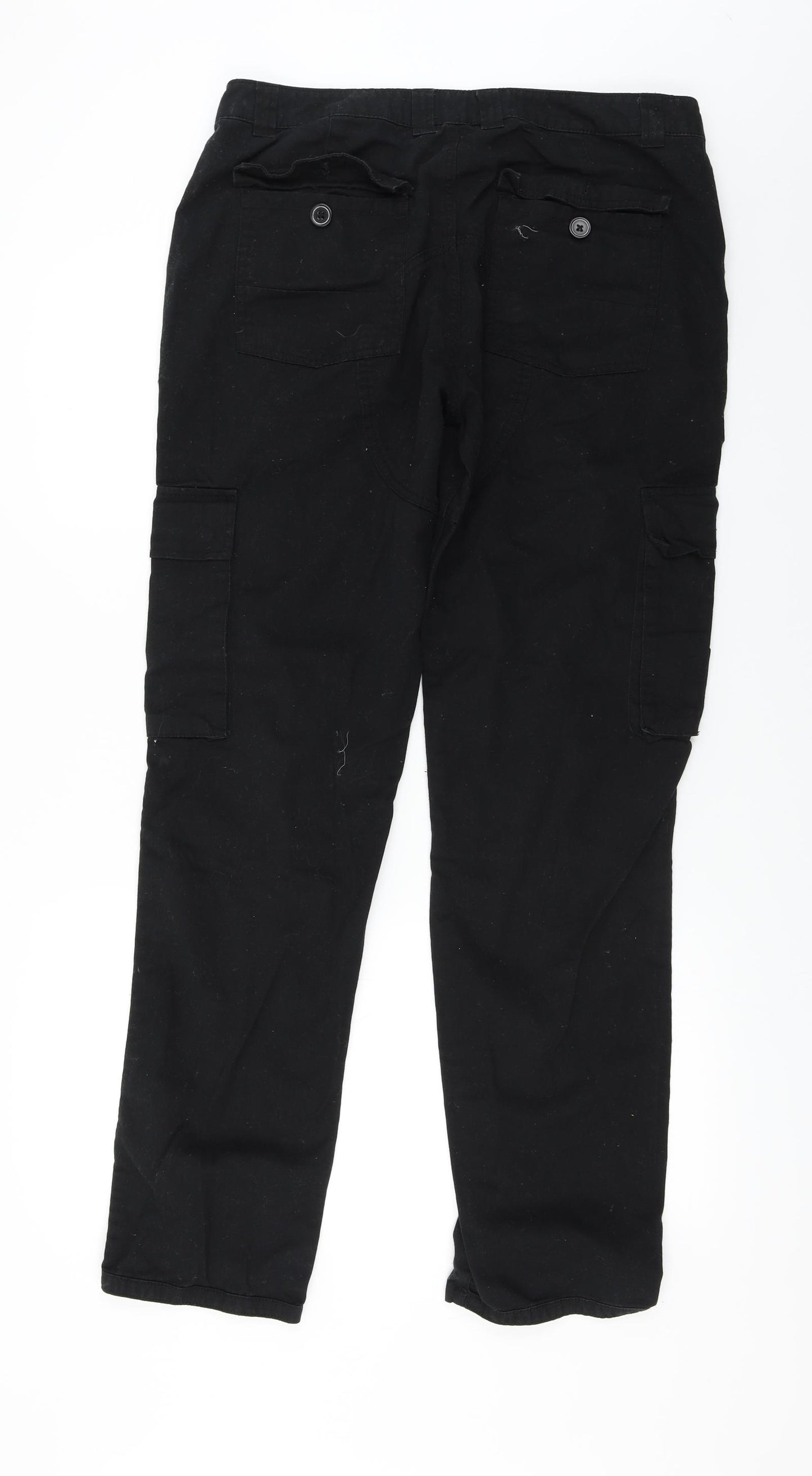 Denim & Co. Mens Black   Trousers  Size 34 in L34 in
