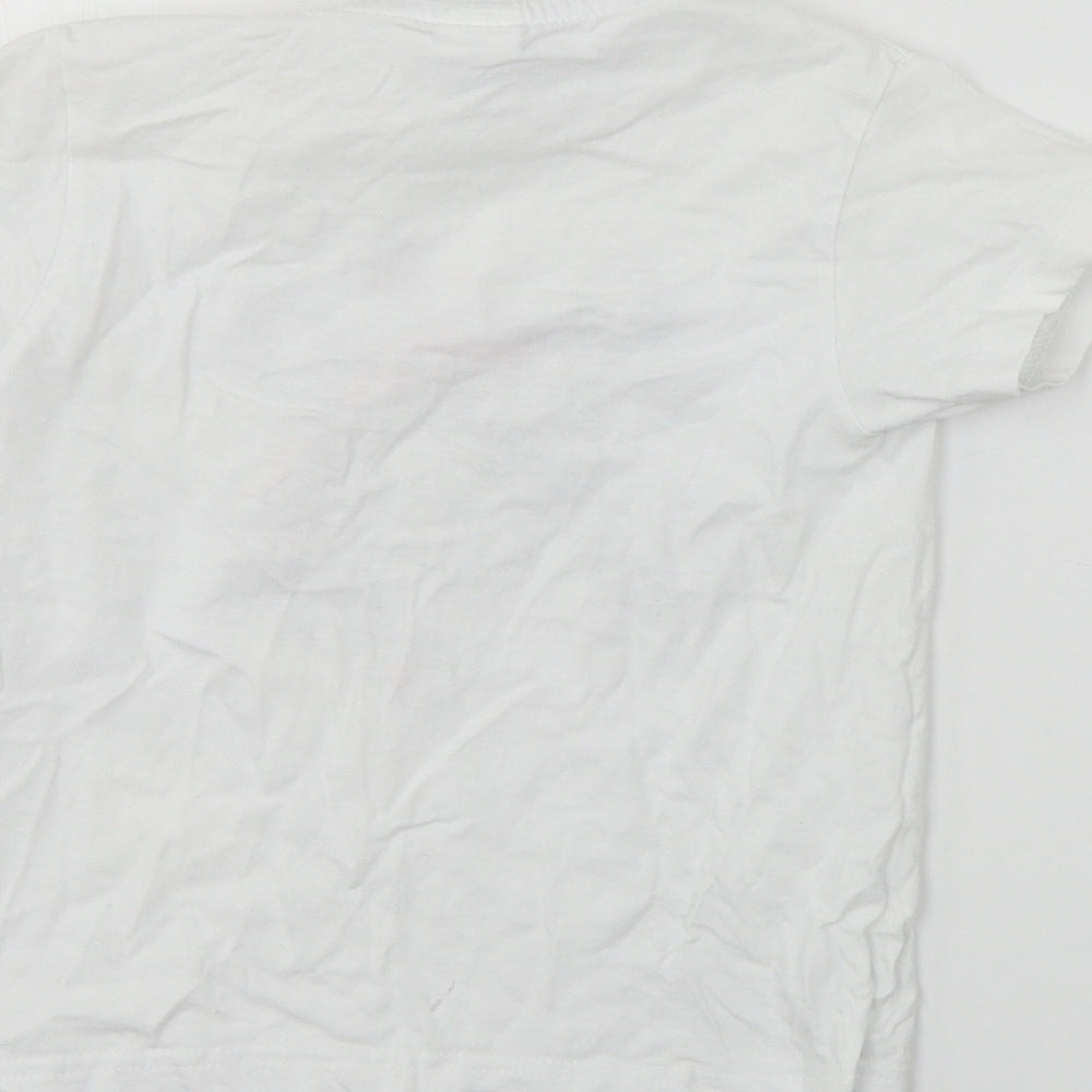 Planet 2000  Boys White   Basic T-Shirt Size 6 Years