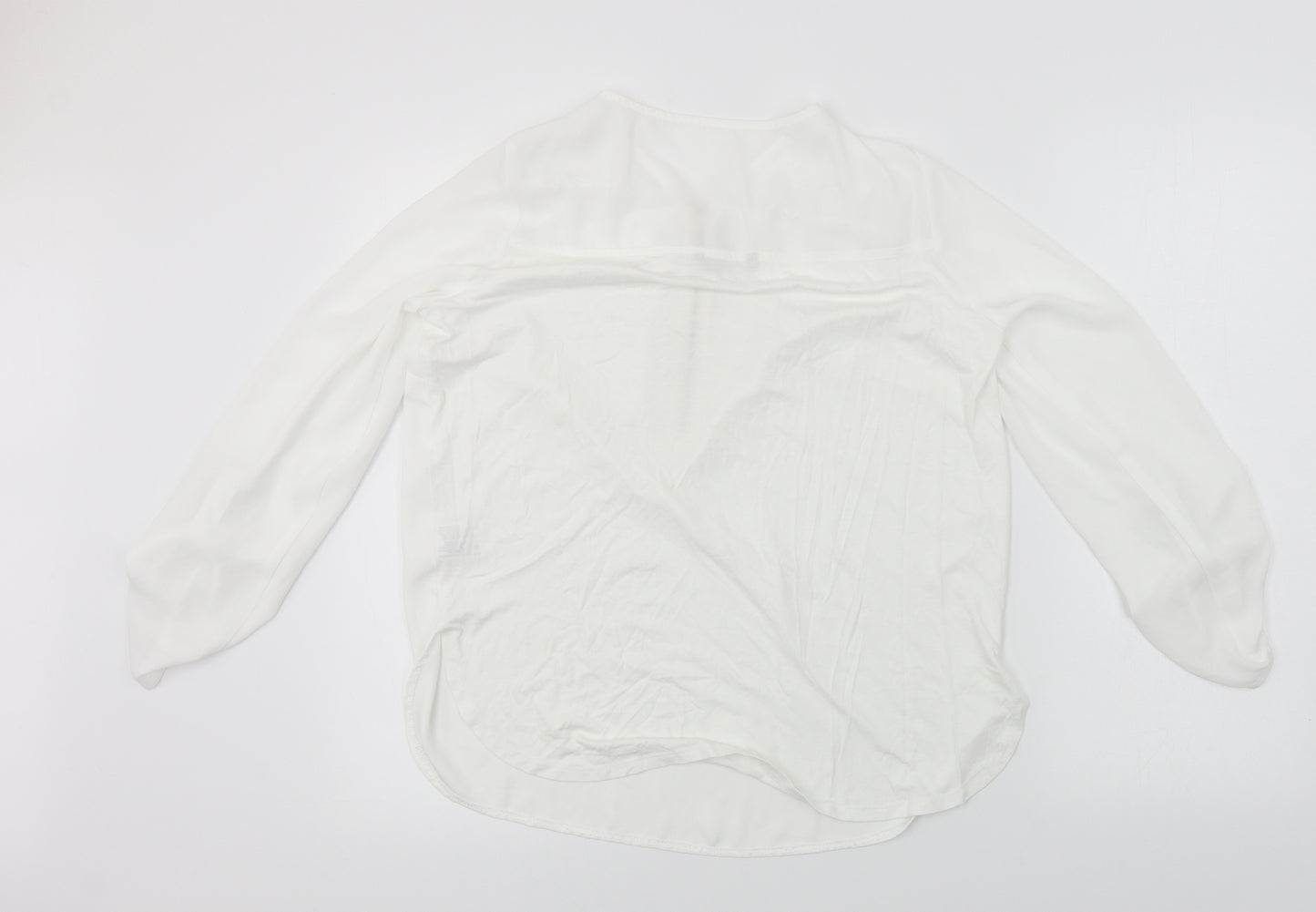 Roman  Womens White   Basic Blouse Size 12