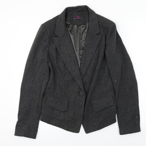 New Look  Womens Grey   Jacket Blazer Size 14
