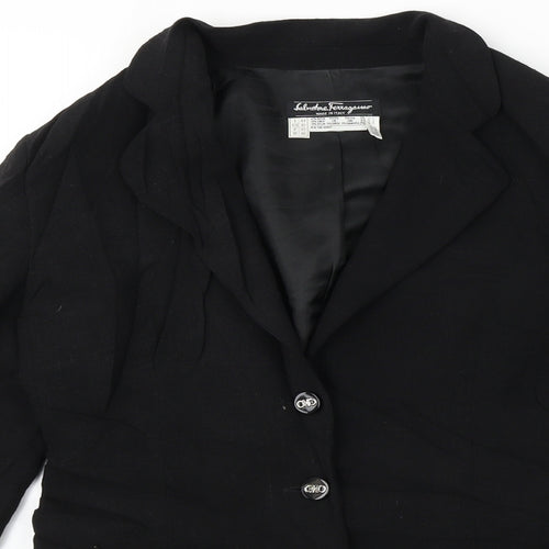 Preworn  Womens Black   Jacket Blazer Size 10