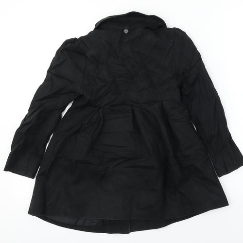 Back to school  Girls Black Ikat  Jacket Coat Size 7-8 Years
