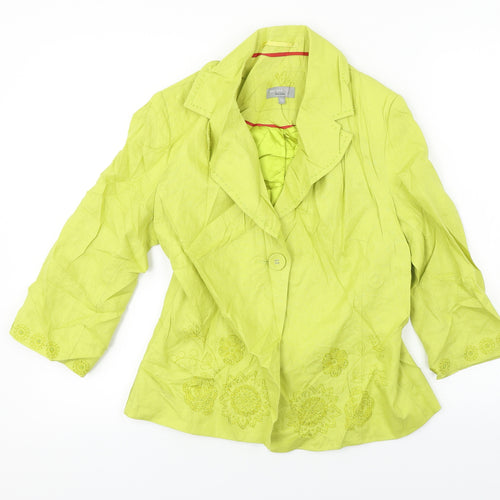 Per Una  Womens Green   Jacket Blazer Size 12