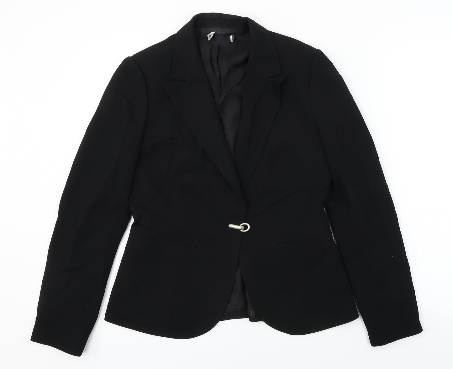 Preworn  Womens Black   Jacket Blazer Size 12