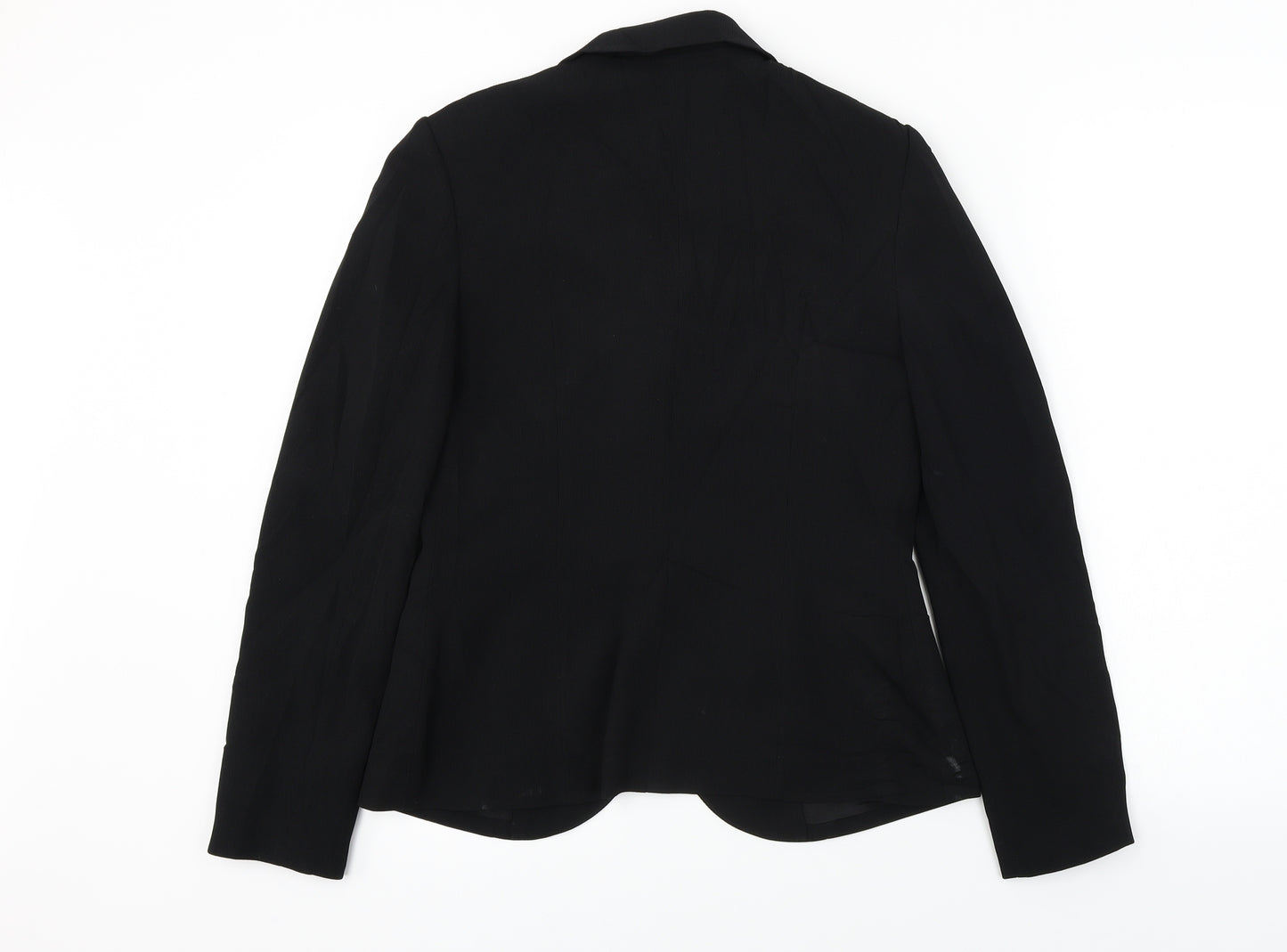 Preworn  Womens Black   Jacket Blazer Size 12