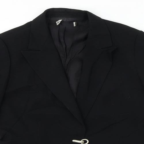 Preworn  Womens Black   Jacket Blazer Size 12