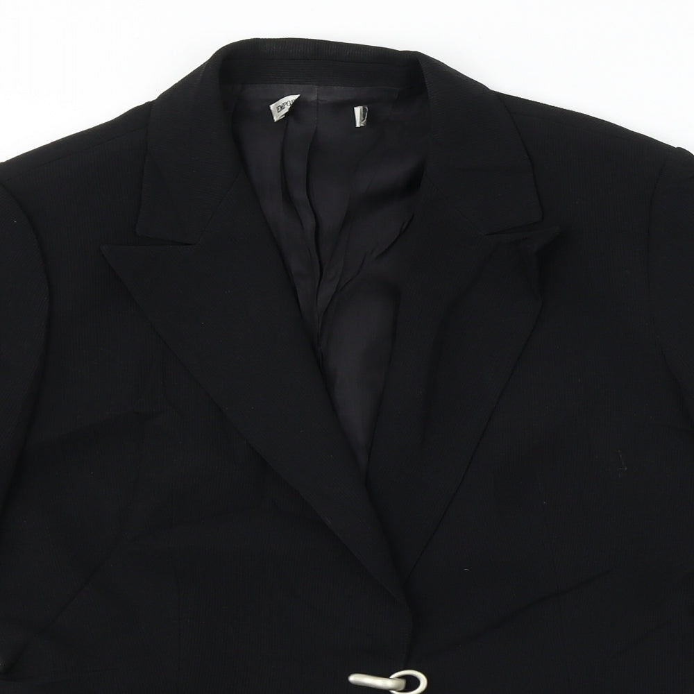 Preworn  Womens Black   Jacket Blazer Size 12
