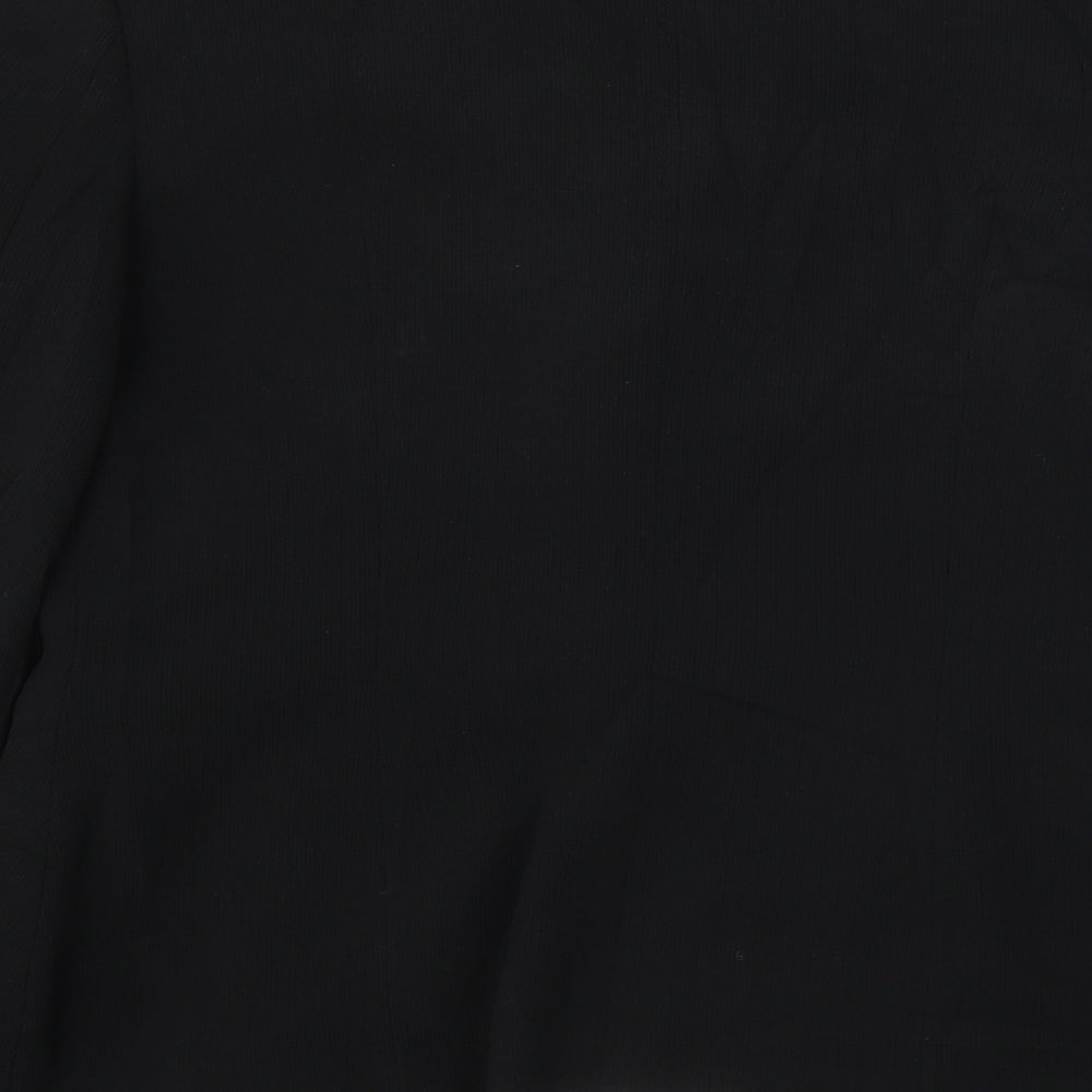 Preworn  Womens Black   Jacket Blazer Size 12