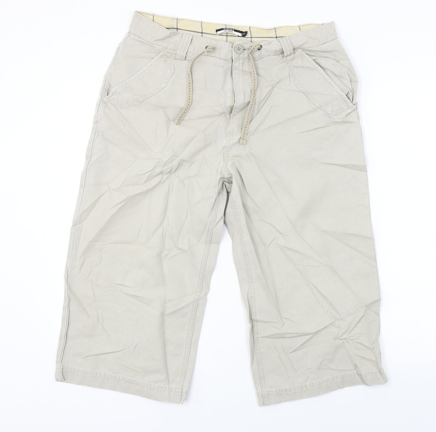 George  Mens Beige   Chino Shorts Size 32 in