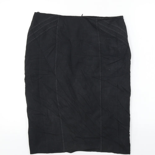 Marks and Spencer  Womens Black   A-Line Skirt Size 32 in
