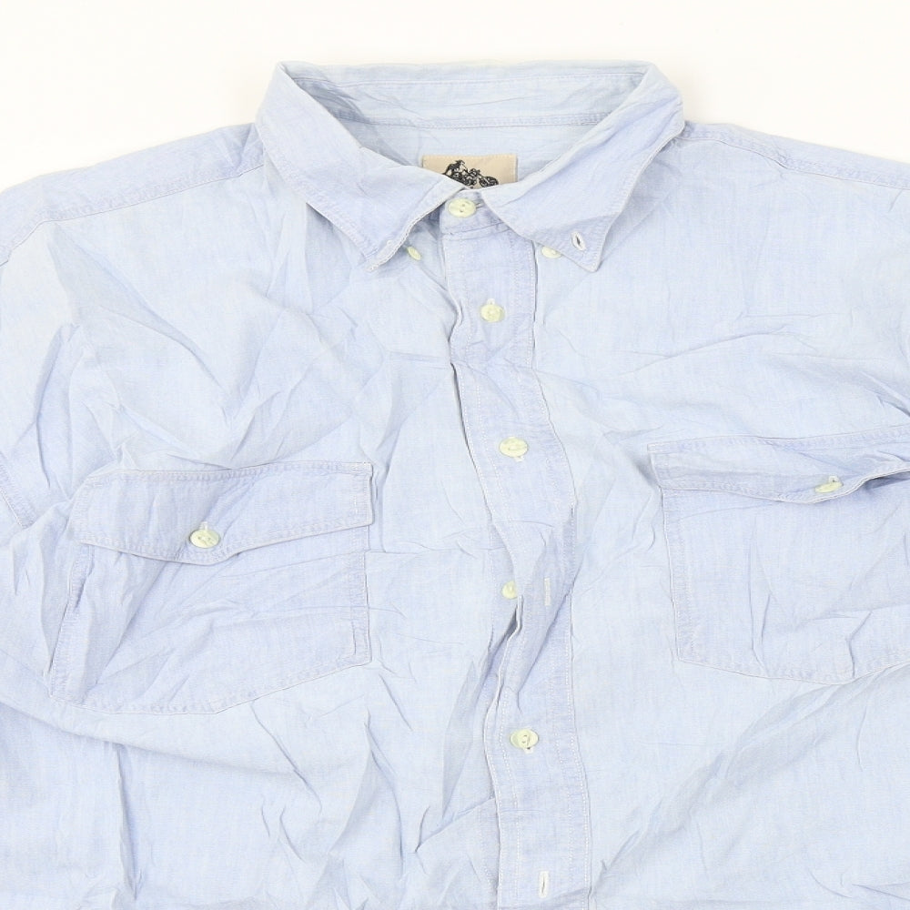 Blue jeans  Mens Blue    Button-Up Size M