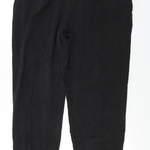 Preworn  Womens Black   Trousers  Size 16 L27 in
