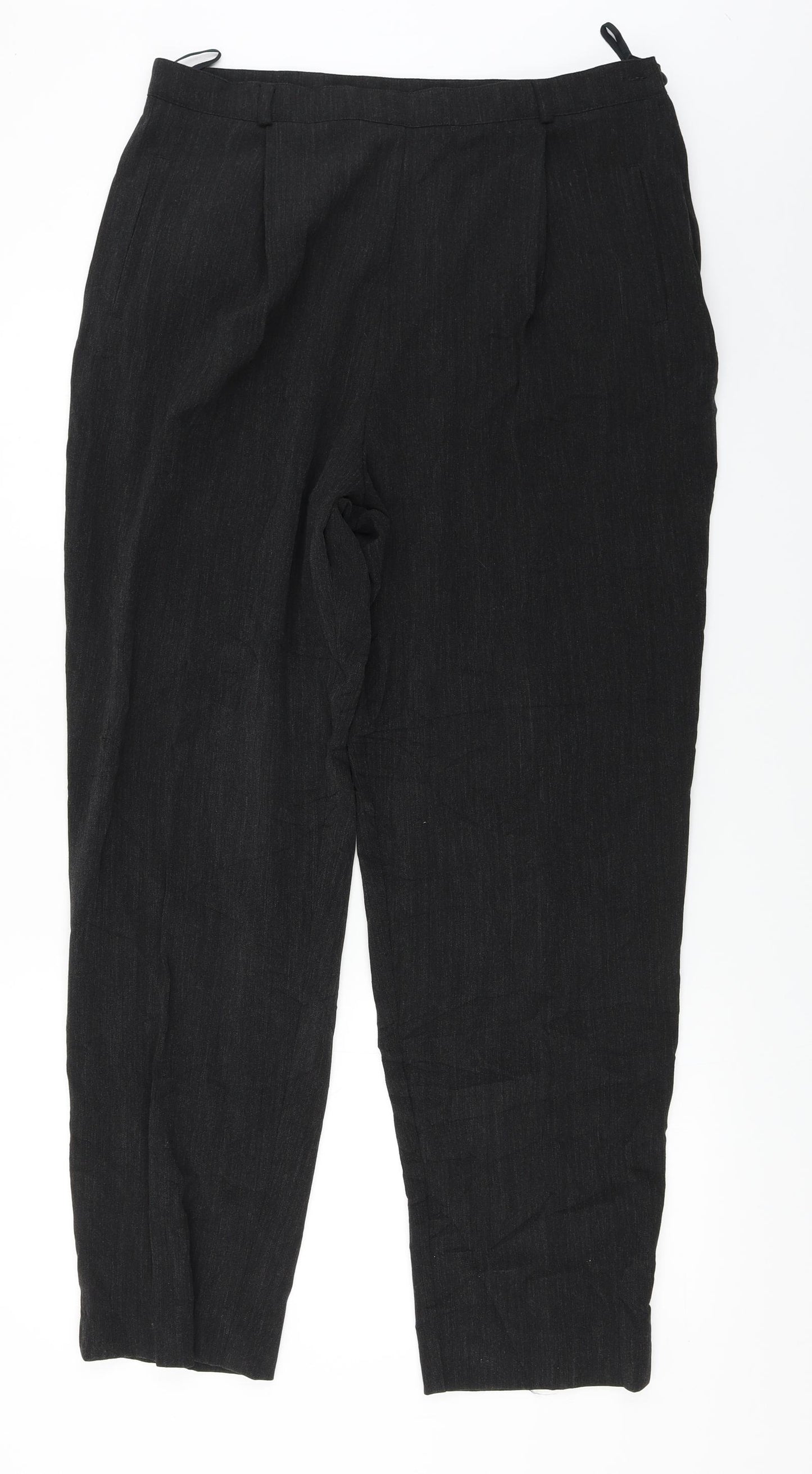 Preworn  Womens Black   Trousers  Size 16 L27 in