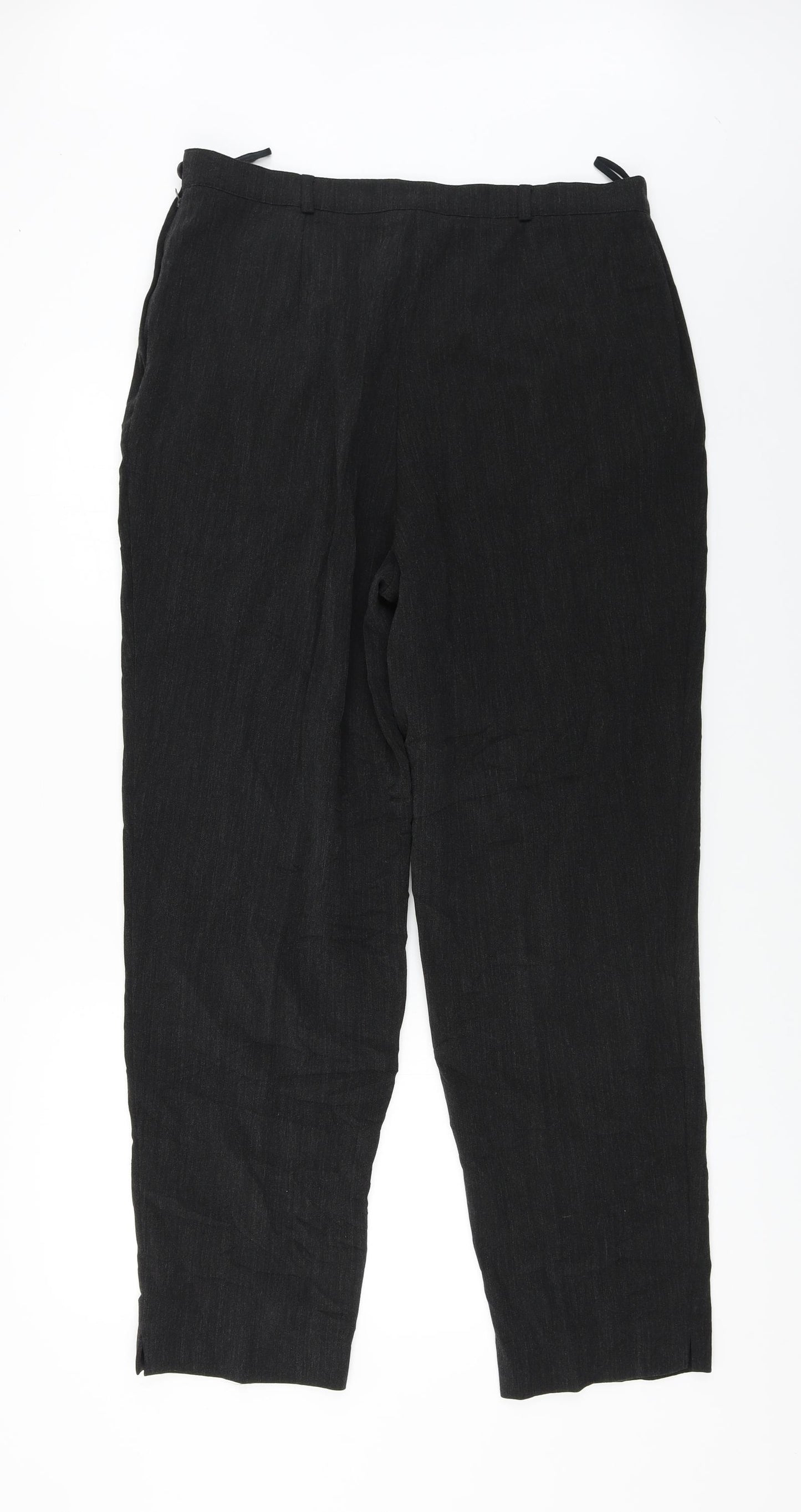 Preworn  Womens Black   Trousers  Size 16 L27 in