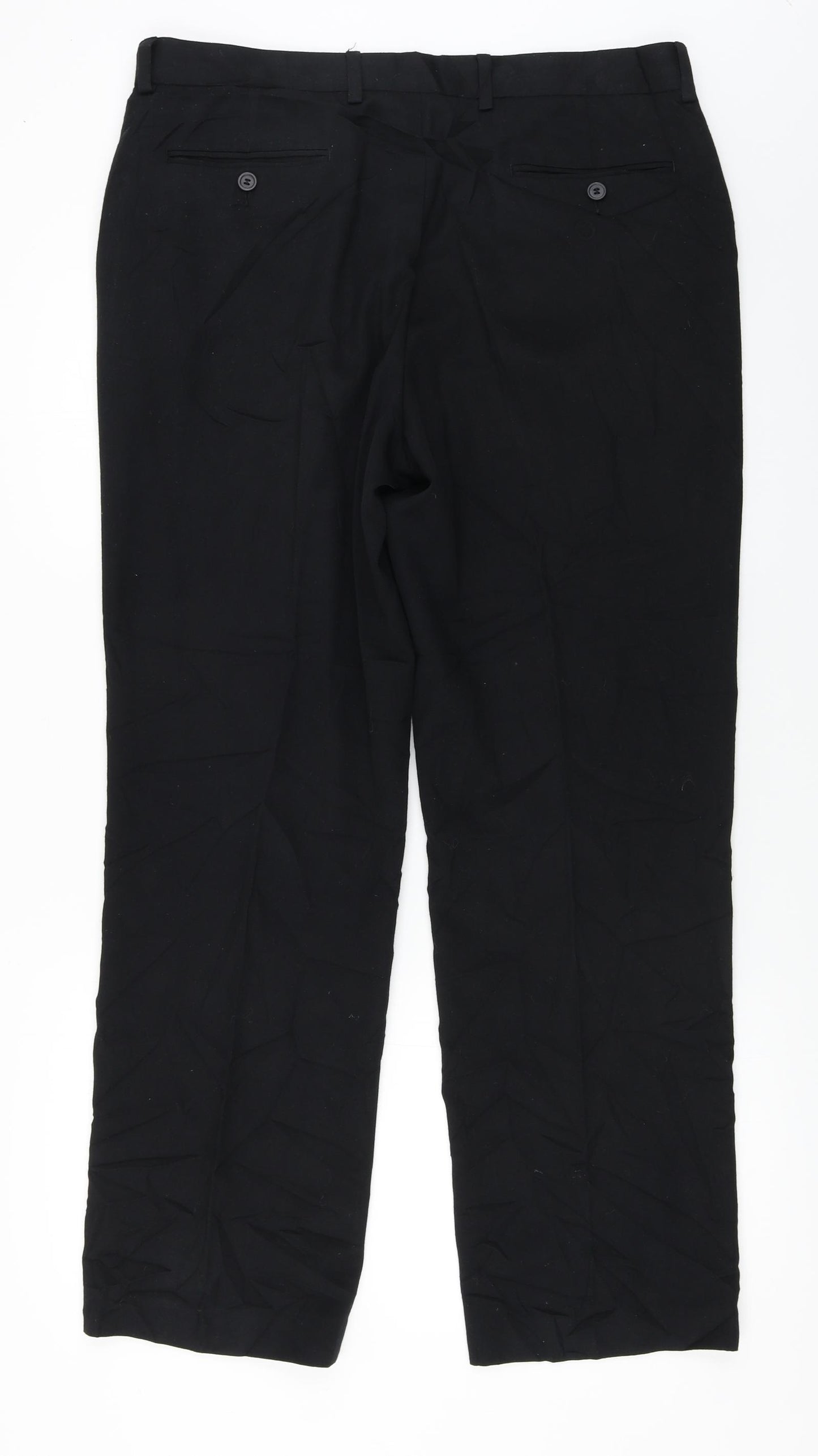 Preworn  Mens Black   Trousers  Size 36 in L26 in