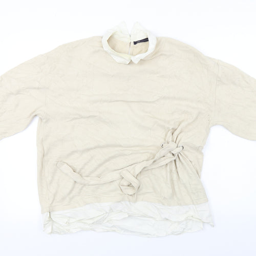 Marks and Spencer  Womens Beige   Pullover Jumper Size 14