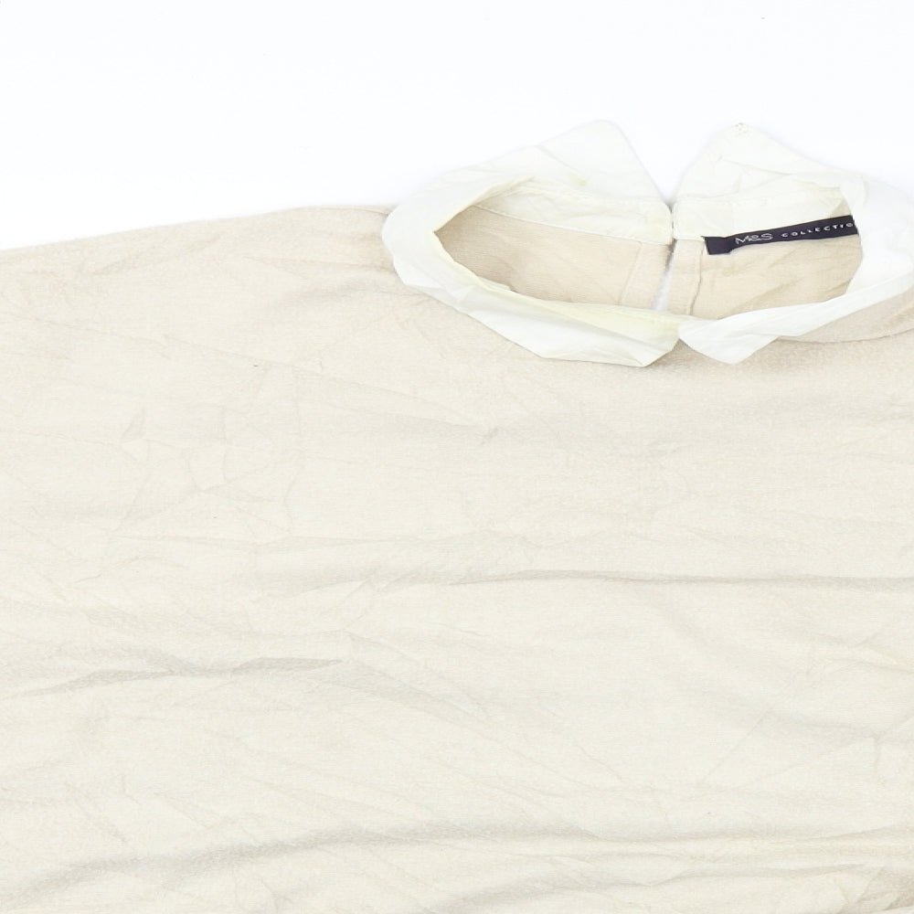 Marks and Spencer  Womens Beige   Pullover Jumper Size 14