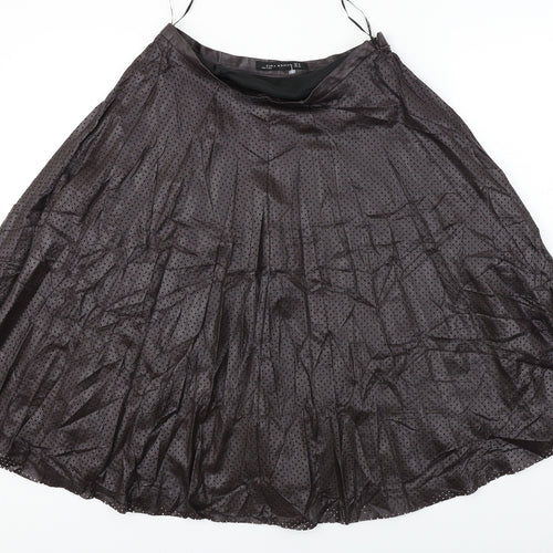 Zara  Womens Brown   A-Line Skirt Size M