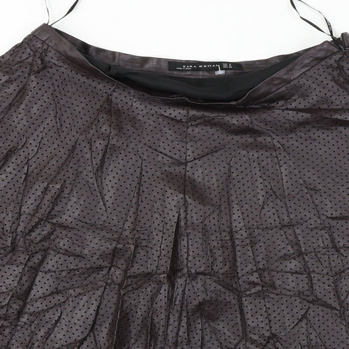Zara  Womens Brown   A-Line Skirt Size M