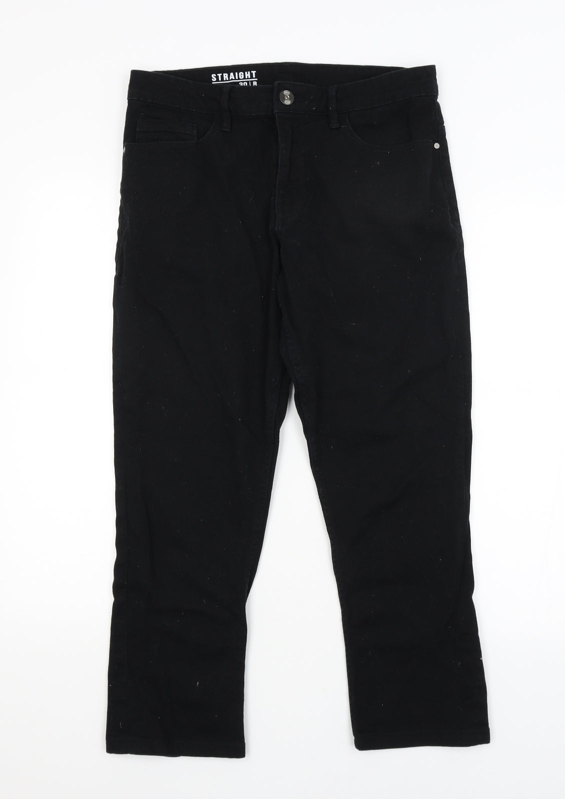Preworn Mens Black   Straight Jeans Size 30 in L25 in