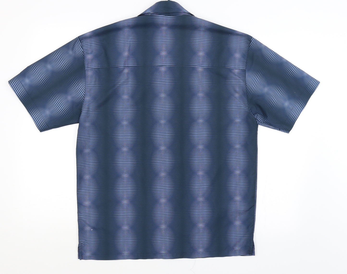 Contemporary Mens Blue    Button-Up Size S