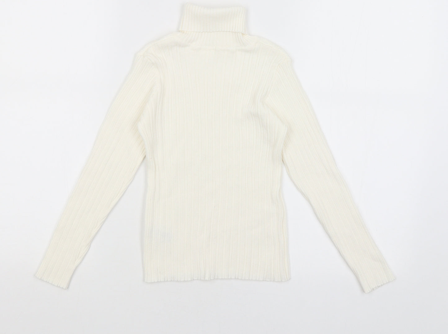 Nutmeg Girls White   Basic T-Shirt Size 8-9 Years