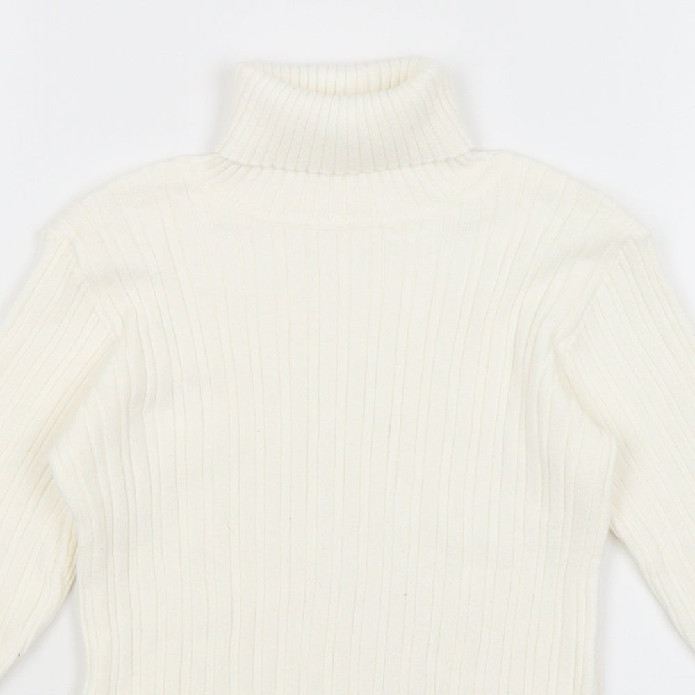 Nutmeg Girls White   Basic T-Shirt Size 8-9 Years