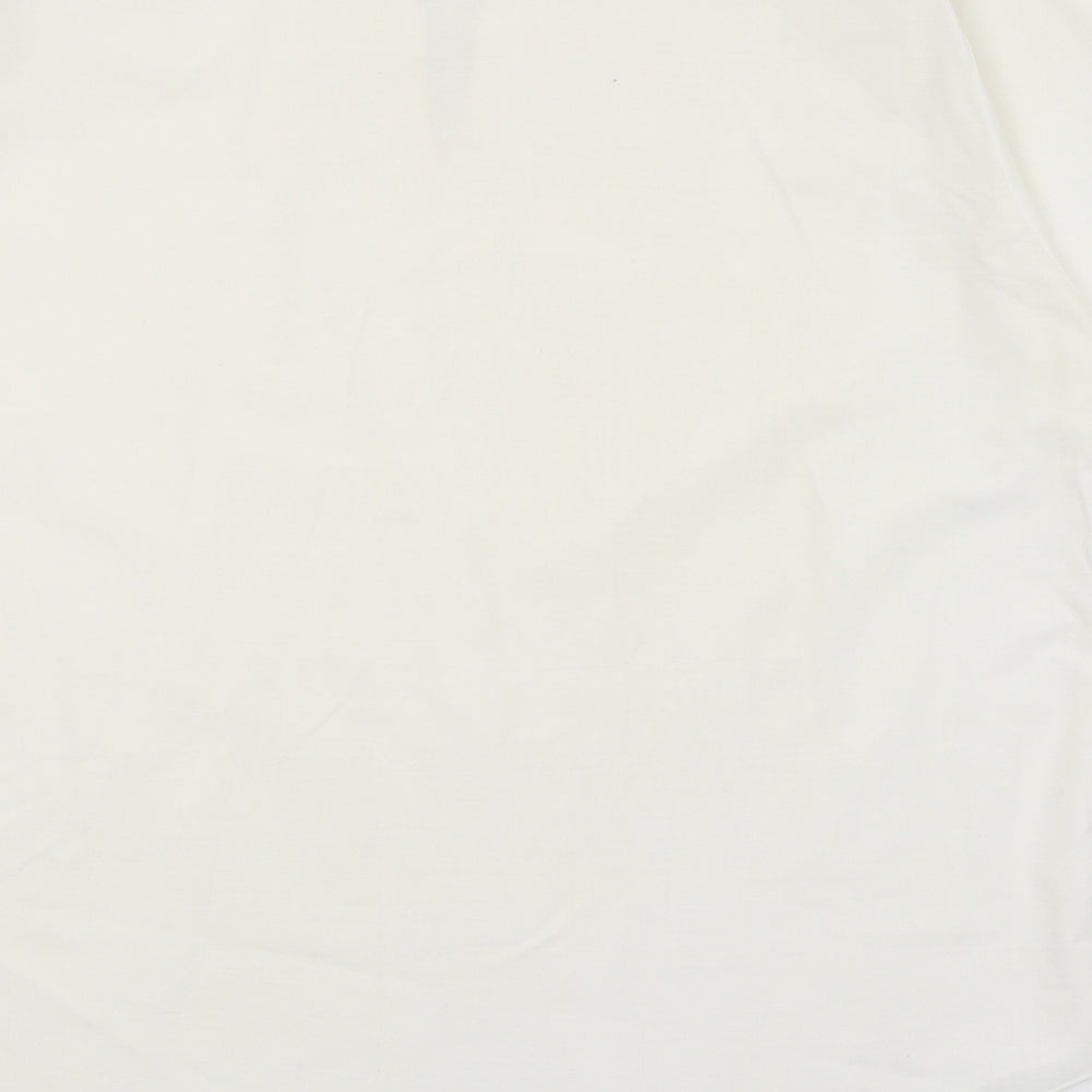 Preworn Womens White   Basic Blouse Size 16