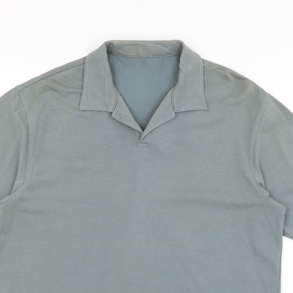 Uni Qlo Mens Blue    T-Shirt Size S