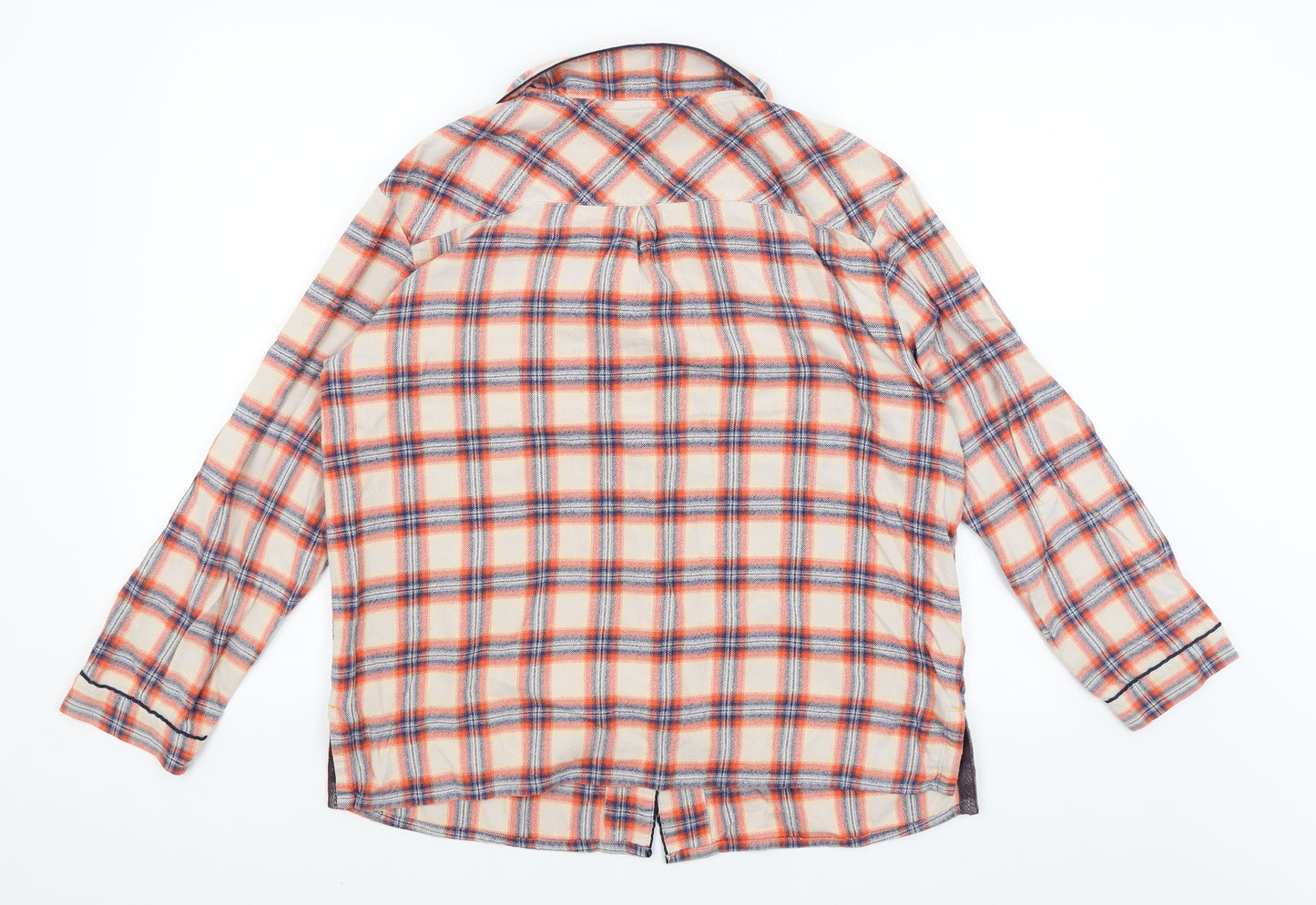 NEXT Womens Brown Plaid  Top Pyjama Top Size 14