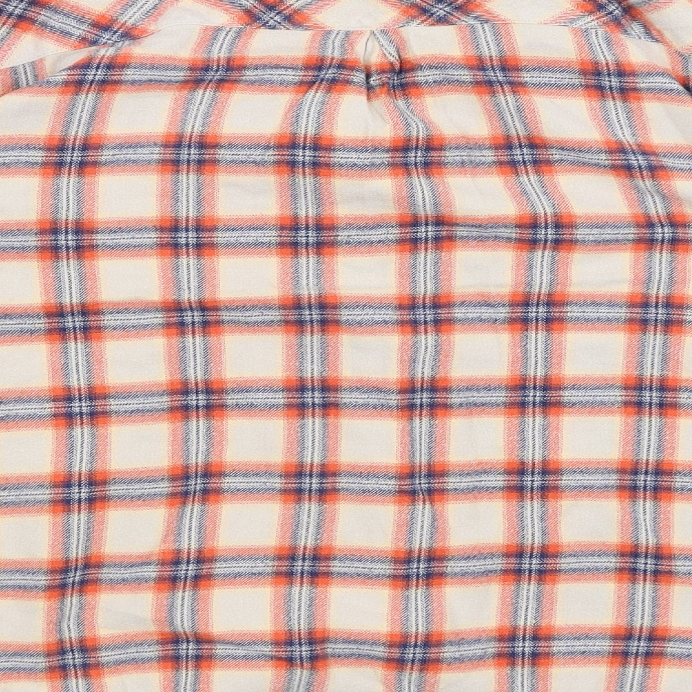 NEXT Womens Brown Plaid  Top Pyjama Top Size 14