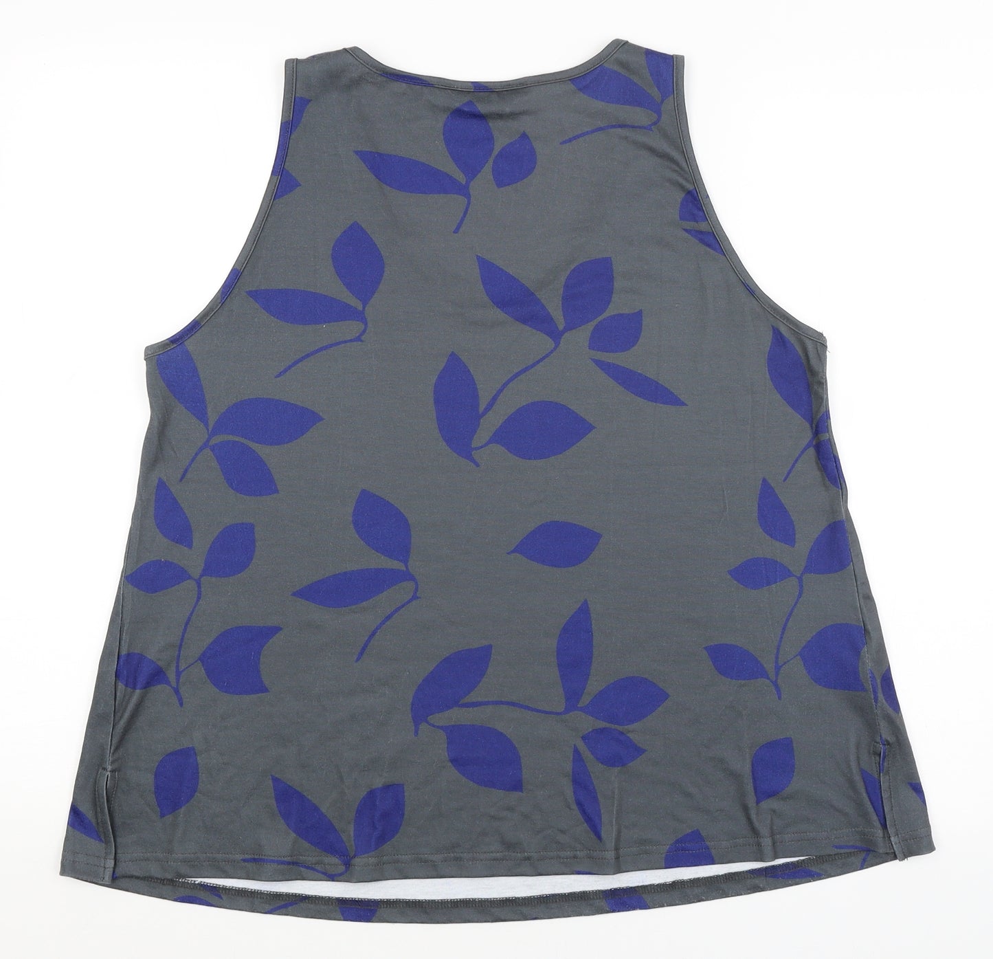 Preworn Womens Grey Floral  Basic Tank Size M