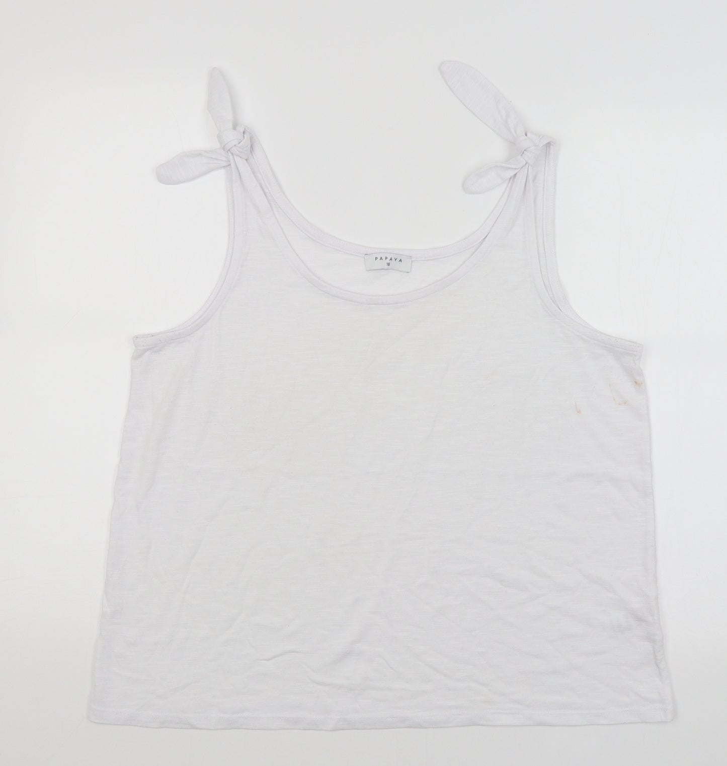 Papaya Womens White   Basic Tank Size 16