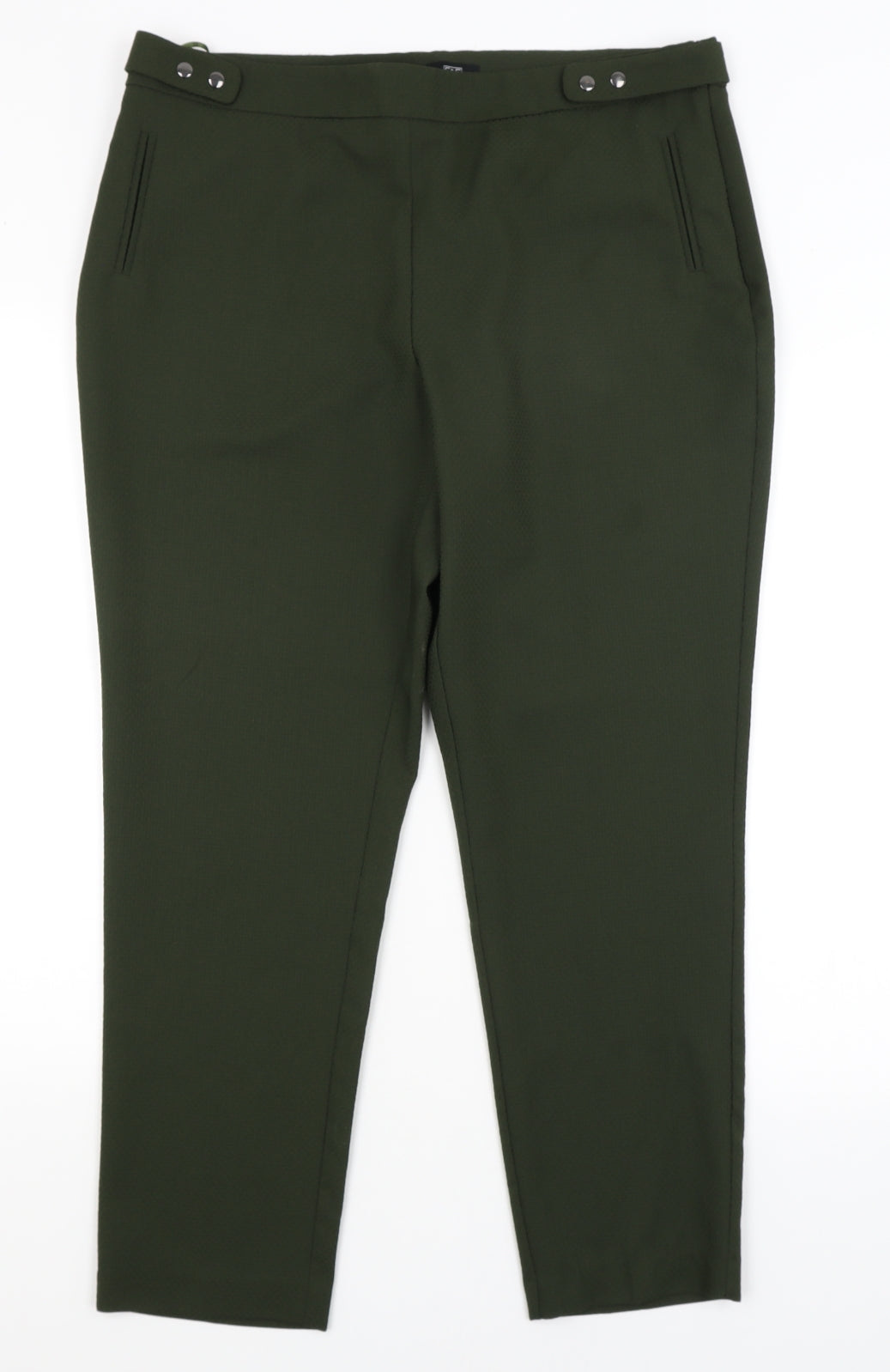 F&F Womens Green   Trousers  Size 16 L28 in