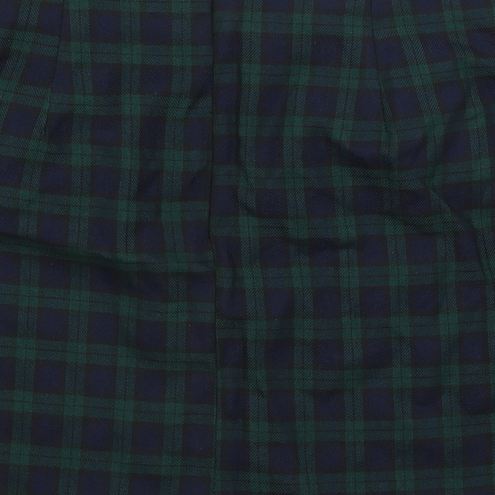 Nasty Gal Womens Green Plaid  Mini Skirt Size 12