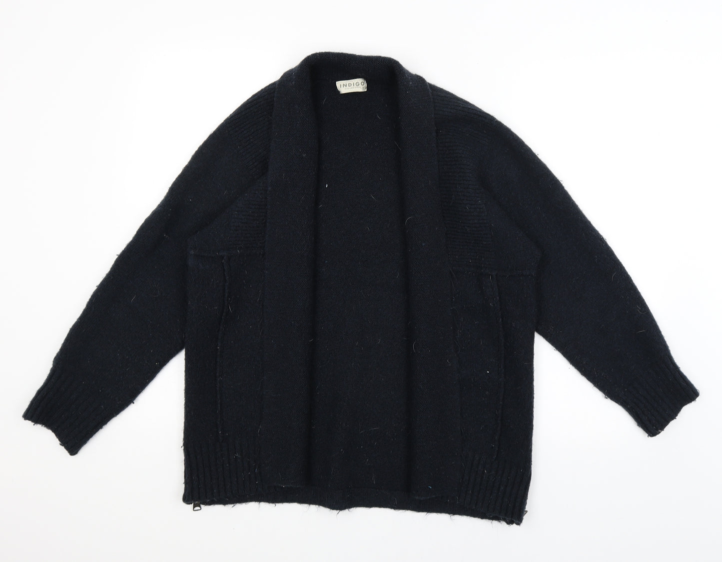 M&S Womens Blue   Wrap Jumper Size M