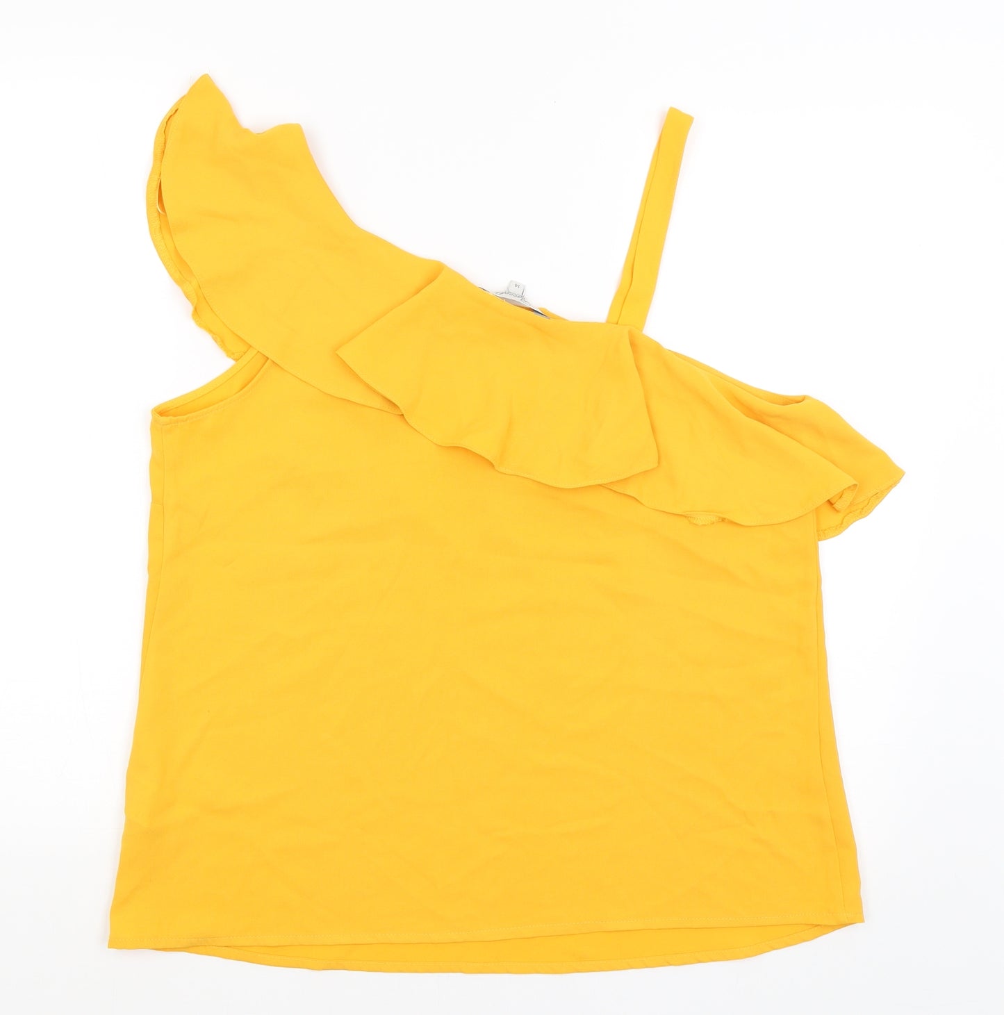 Peacocks Womens Yellow   Camisole Tank Size 14