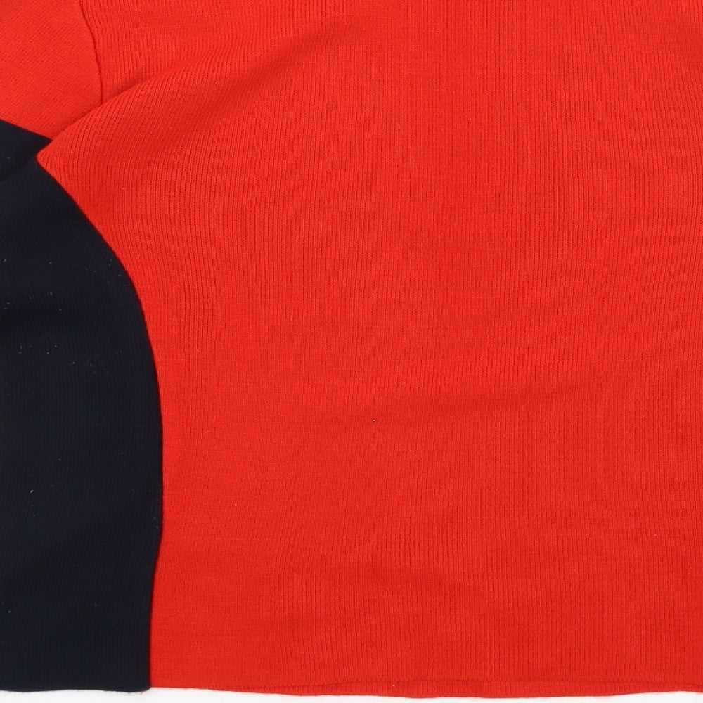 Cooperative Womens Red Striped  Pullover Jumper Size S