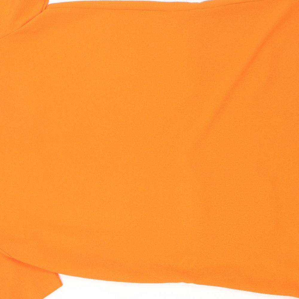 Boohoo Womens Orange   T-Shirt Dress  Size 16