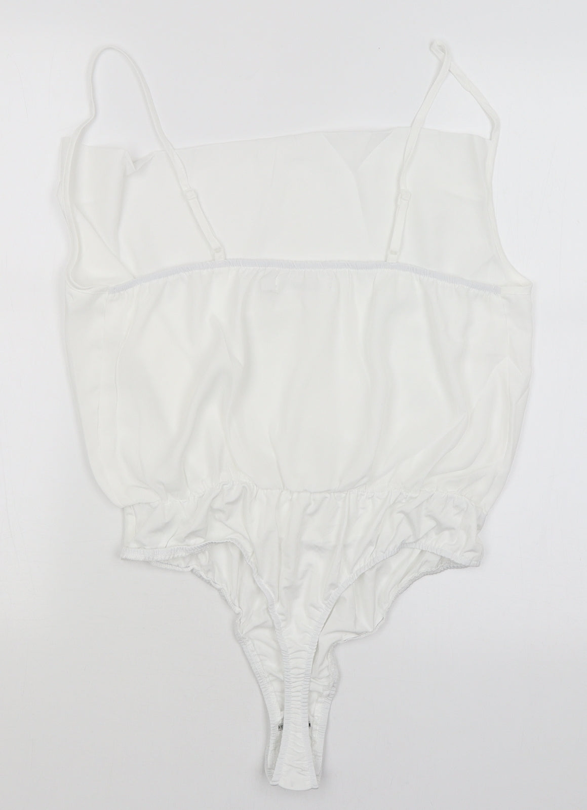 Missguided Womens White   Bodysuit One-Piece Size 16