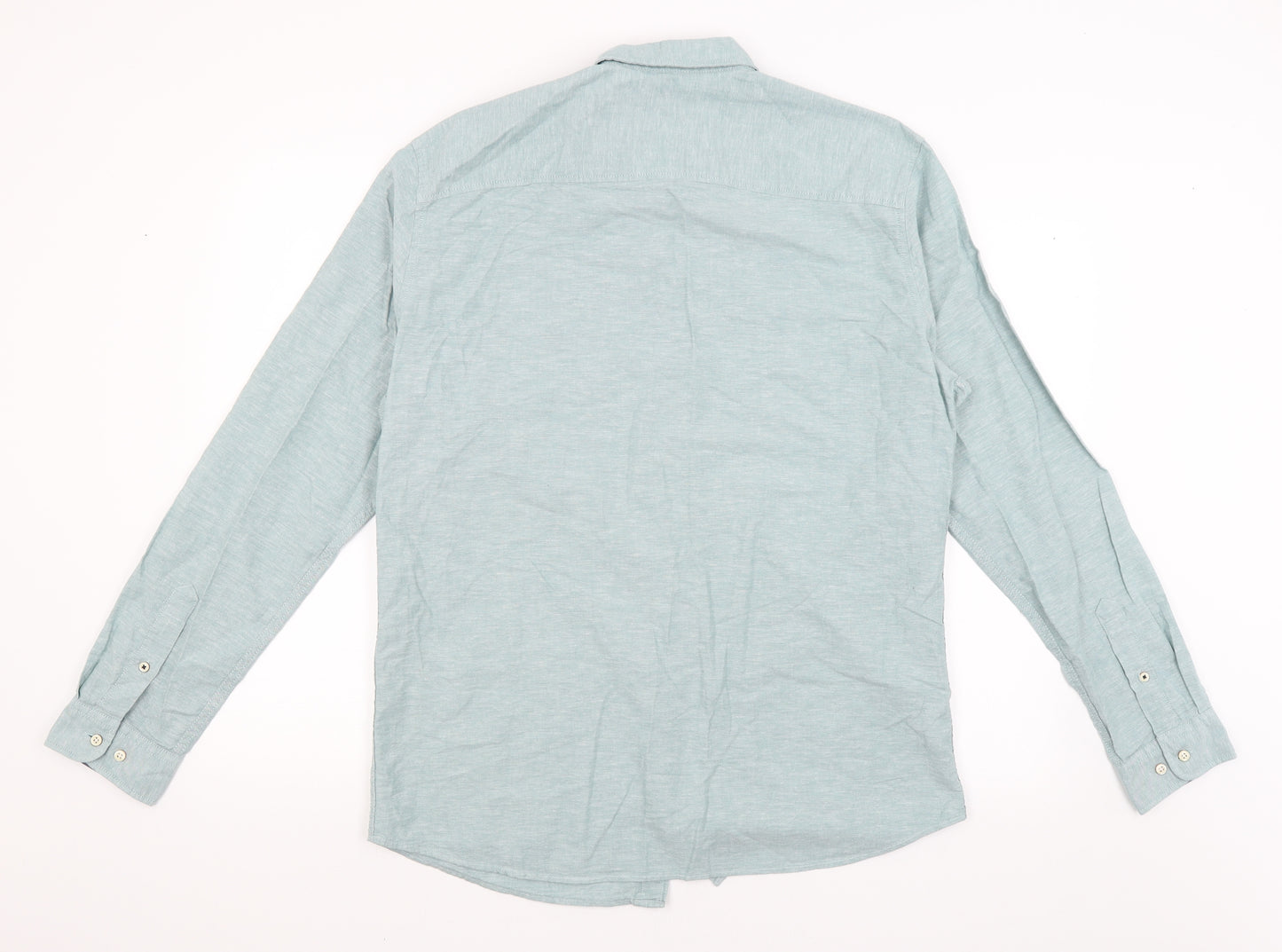 Jack Jones Mens Blue    Dress Shirt Size XL