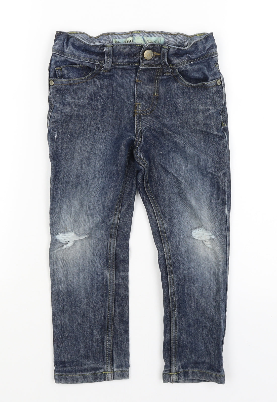 Primark Boys Blue   Straight Jeans Size 4-5 Years